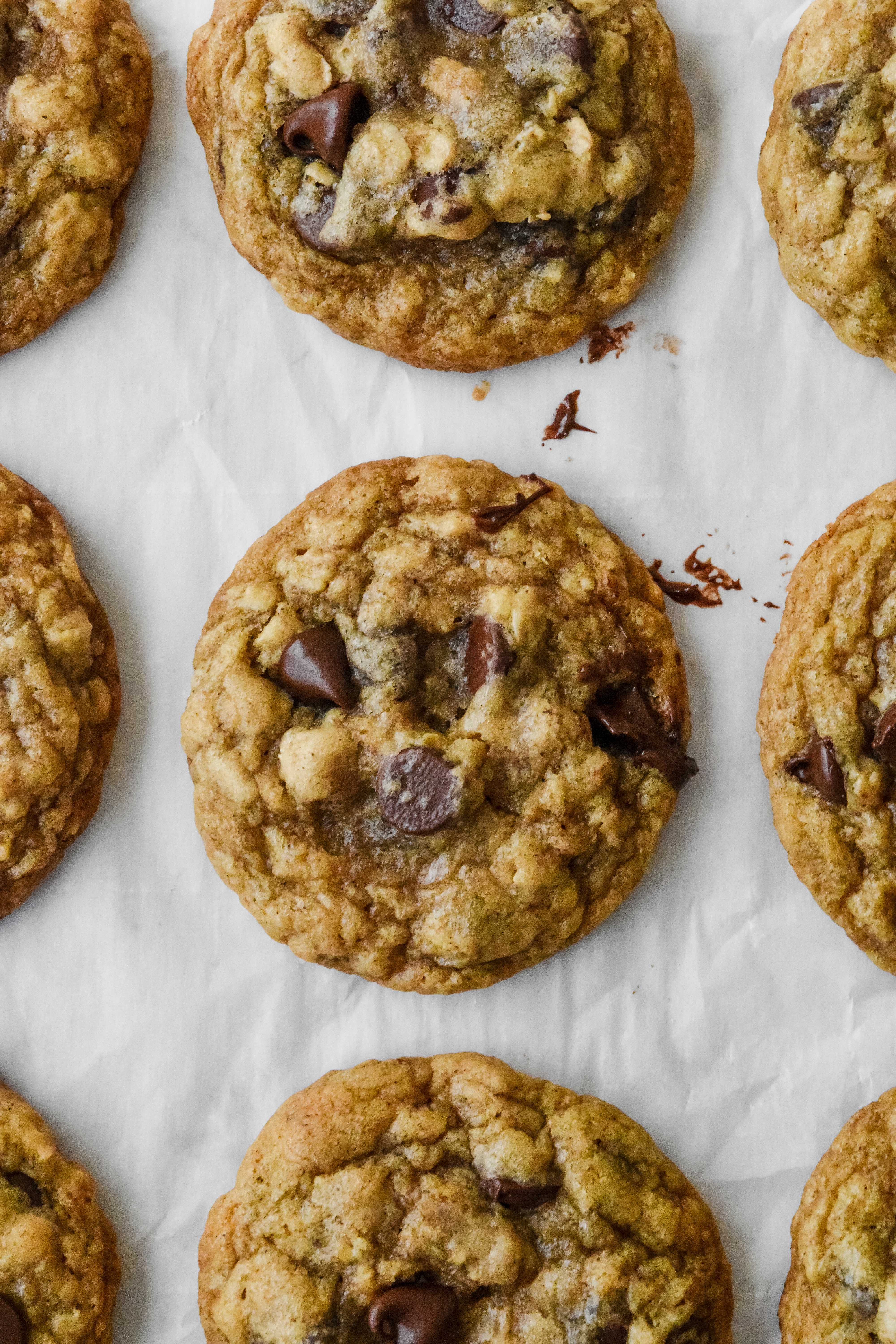 Banana Oatmeal Chocolate Chip Cookies